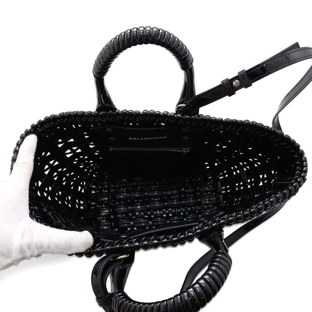 Balenciaga Bistro XS Handbag Shoulder Basket Black BGA - Picture 6 of 12